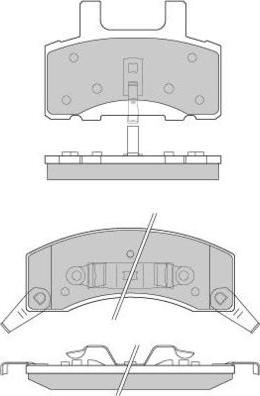 E.T.F. 12-0885 - Тормозные колодки, дисковые, комплект autospares.lv