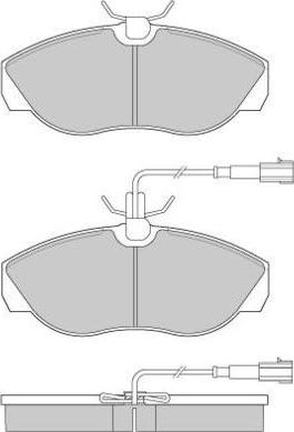 E.T.F. 12-0888 - Тормозные колодки, дисковые, комплект autospares.lv