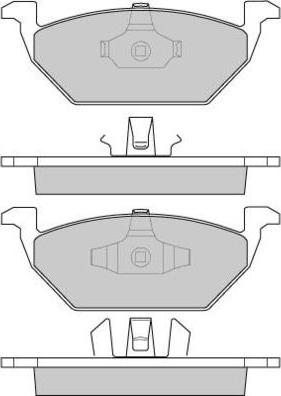 E.T.F. 12-0835 - Тормозные колодки, дисковые, комплект autospares.lv