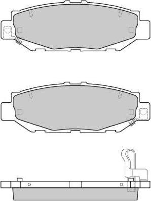 E.T.F. 12-0831 - Тормозные колодки, дисковые, комплект autospares.lv