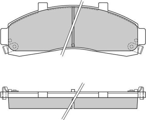 E.T.F. 12-0829 - Тормозные колодки, дисковые, комплект autospares.lv