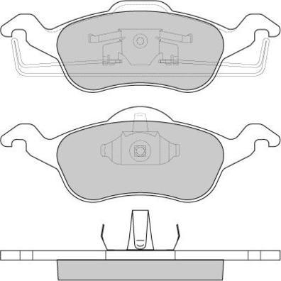 E.T.F. 12-0824 - Тормозные колодки, дисковые, комплект autospares.lv