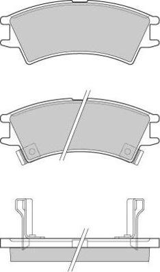 E.T.F. 12-0825 - Тормозные колодки, дисковые, комплект autospares.lv