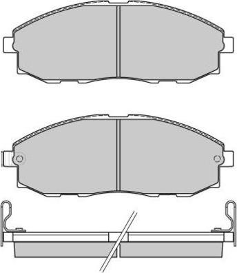 E.T.F. 12-0828 - Тормозные колодки, дисковые, комплект autospares.lv