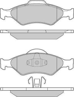 E.T.F. 12-0873 - Тормозные колодки, дисковые, комплект autospares.lv