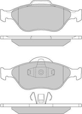 E.T.F. 12-0872 - Тормозные колодки, дисковые, комплект autospares.lv