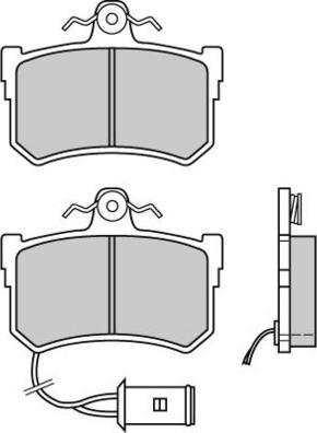 E.T.F. 12-0395 - Тормозные колодки, дисковые, комплект autospares.lv