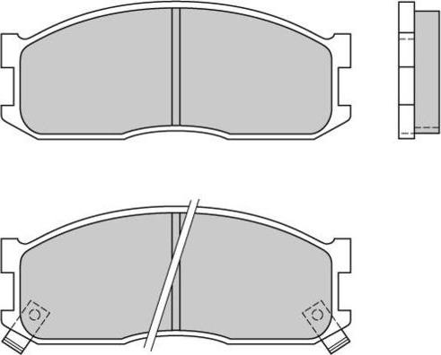 E.T.F. 12-0390 - Тормозные колодки, дисковые, комплект autospares.lv