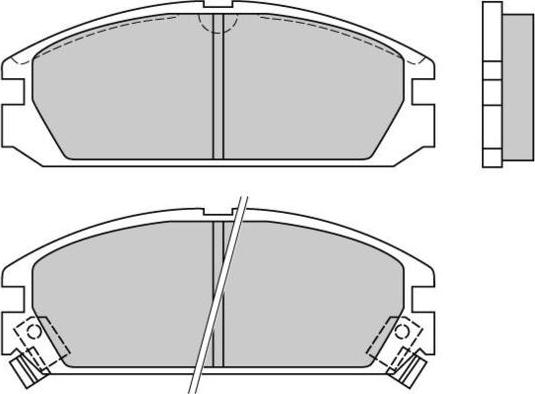 E.T.F. 12-0349 - Тормозные колодки, дисковые, комплект autospares.lv