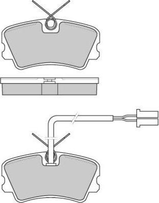 E.T.F. 12-0342 - Тормозные колодки, дисковые, комплект autospares.lv