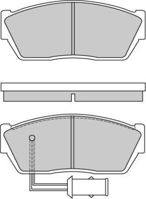 E.T.F. 12-0355 - Тормозные колодки, дисковые, комплект autospares.lv