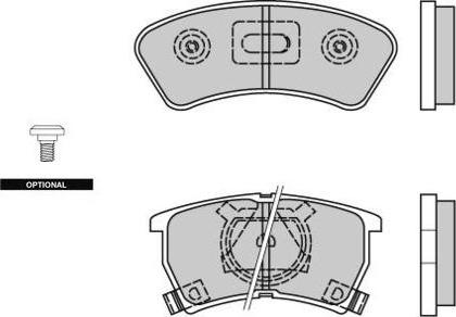 E.T.F. 12-0352 - Тормозные колодки, дисковые, комплект autospares.lv