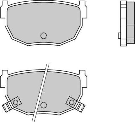 E.T.F. 12-0357 - Тормозные колодки, дисковые, комплект autospares.lv