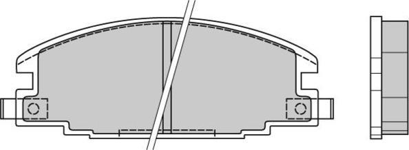 E.T.F. 12-0367 - Тормозные колодки, дисковые, комплект autospares.lv