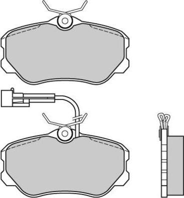 E.T.F. 12-0385 - Тормозные колодки, дисковые, комплект autospares.lv