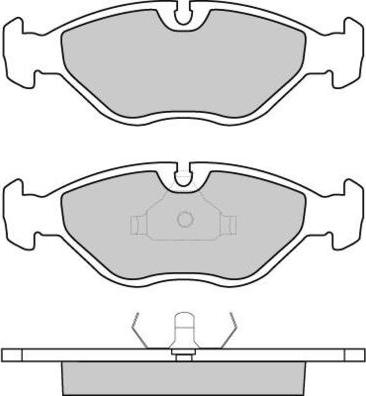 E.T.F. 12-0380 - Тормозные колодки, дисковые, комплект autospares.lv