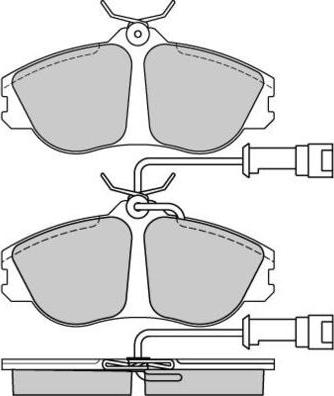 E.T.F. 12-0382 - Тормозные колодки, дисковые, комплект autospares.lv