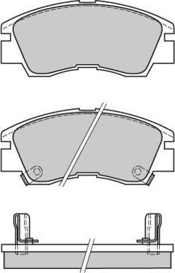 E.T.F. 12-0387 - Тормозные колодки, дисковые, комплект autospares.lv