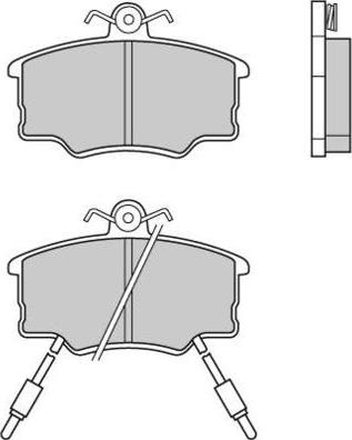 E.T.F. 12-0339 - Тормозные колодки, дисковые, комплект autospares.lv