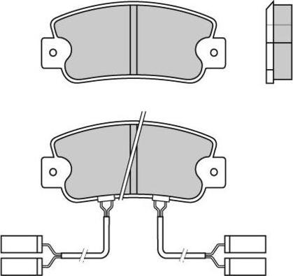 E.T.F. 12-0336 - Тормозные колодки, дисковые, комплект autospares.lv