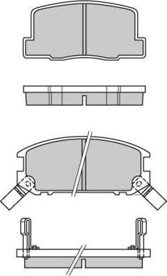 E.T.F. 12-0325 - Тормозные колодки, дисковые, комплект autospares.lv