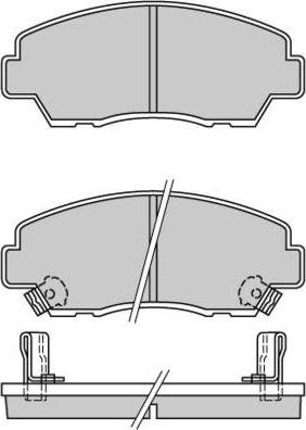 E.T.F. 12-0326 - Тормозные колодки, дисковые, комплект autospares.lv