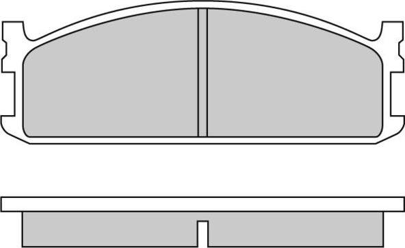 DON MDB1310 - Тормозные колодки, дисковые, комплект autospares.lv