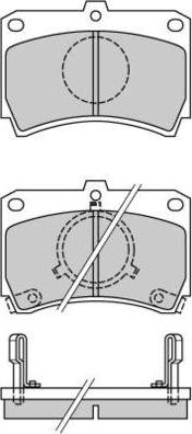 E.T.F. 12-0327 - Тормозные колодки, дисковые, комплект autospares.lv