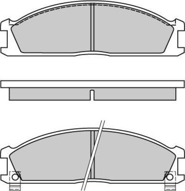 E.T.F. 12-0370 - Тормозные колодки, дисковые, комплект autospares.lv