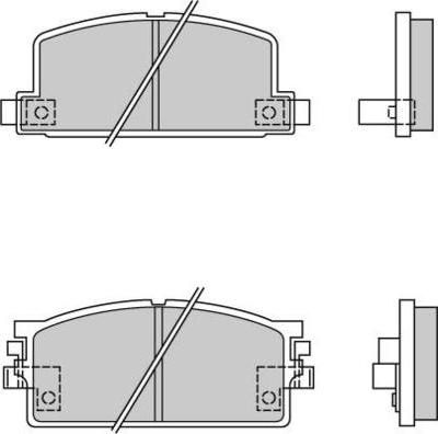 E.T.F. 12-0294 - Тормозные колодки, дисковые, комплект autospares.lv