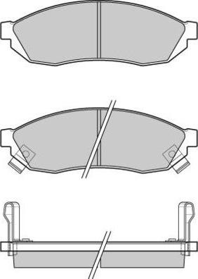 E.T.F. 12-0290 - Тормозные колодки, дисковые, комплект autospares.lv