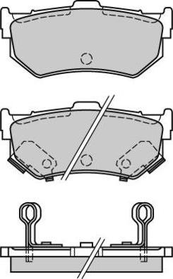 E.T.F. 12-0291 - Тормозные колодки, дисковые, комплект autospares.lv