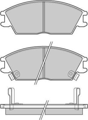 E.T.F. 12-0293 - Тормозные колодки, дисковые, комплект autospares.lv