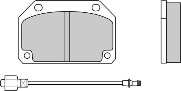 E.T.F. 12-0254 - Тормозные колодки, дисковые, комплект autospares.lv