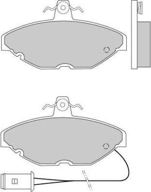 E.T.F. 12-0258 - Тормозные колодки, дисковые, комплект autospares.lv