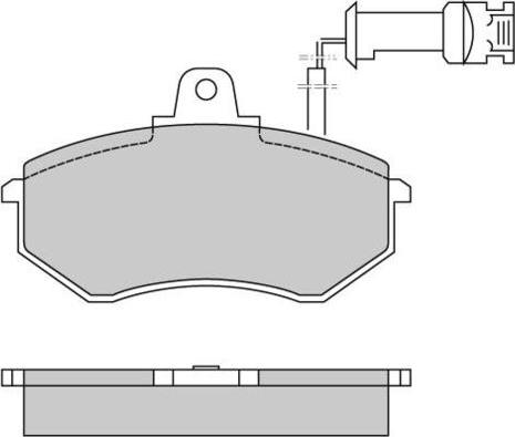 E.T.F. 12-0257 - Тормозные колодки, дисковые, комплект autospares.lv