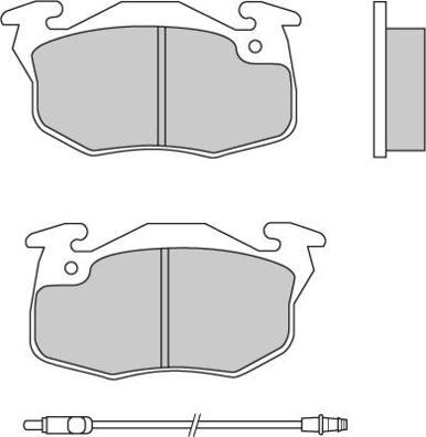 E.T.F. 12-0269 - Тормозные колодки, дисковые, комплект autospares.lv