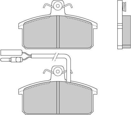 Alanko 10300238 - Тормозные колодки, дисковые, комплект autospares.lv