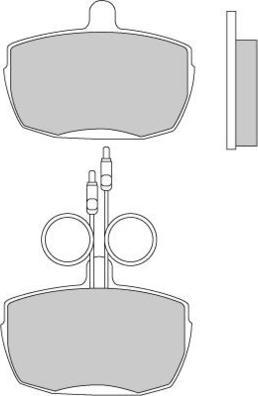 E.T.F. 12-0204 - Тормозные колодки, дисковые, комплект autospares.lv