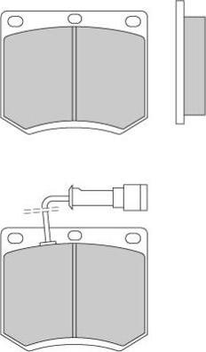 E.T.F. 12-0205 - Тормозные колодки, дисковые, комплект autospares.lv