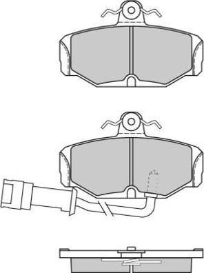 E.T.F. 12-0284 - Тормозные колодки, дисковые, комплект autospares.lv