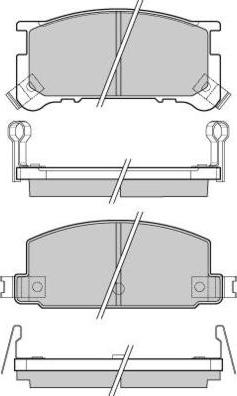 E.T.F. 12-0285 - Тормозные колодки, дисковые, комплект autospares.lv