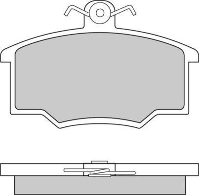 E.T.F. 12-0281 - Тормозные колодки, дисковые, комплект autospares.lv