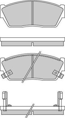 E.T.F. 12-0288 - Тормозные колодки, дисковые, комплект autospares.lv