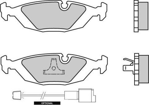 VEMA 833110 - Тормозные колодки, дисковые, комплект autospares.lv