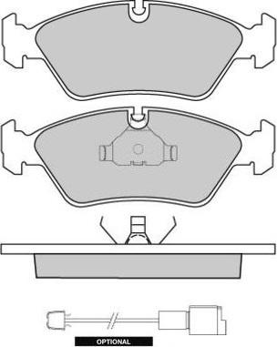 WXQP 240201 - Тормозные колодки, дисковые, комплект autospares.lv