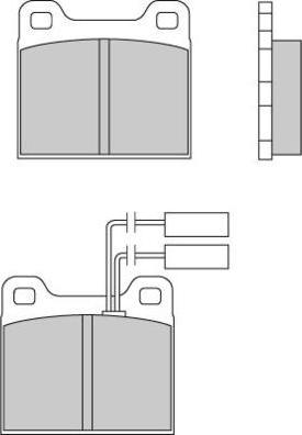 E.T.F. 12-0224 - Тормозные колодки, дисковые, комплект autospares.lv