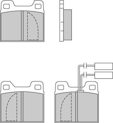 E.T.F. 12-0225 - Тормозные колодки, дисковые, комплект autospares.lv