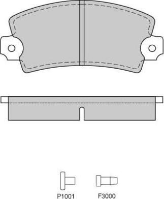 E.T.F. 12-0220 - Тормозные колодки, дисковые, комплект autospares.lv