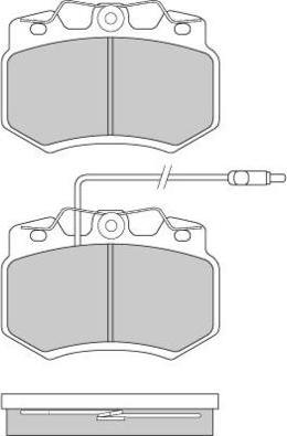 Remsa 170 02 - Тормозные колодки, дисковые, комплект autospares.lv